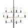 Herstal Manola Chrome Pendant Lamp 60cm