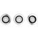 Philips Hue Milliskin Recessed Silver Spotlight 3pcs