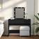 vidaXL 848193 Black Sminkbord 40x100cm