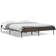 vidaXL Bed Frame Home Bed Base Mattress Foundation Engineered Wood and Metal - Brown