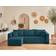 Lisa Design Topaze Slate Blue Sofa 245cm 4-Sitzer