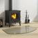 vidaXL Fireplace Glass Plate 80 x 50 cm