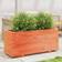 vidaXL Garden Planter Wax Brown 110x40x49.5 cm Solid Wood Pine