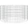 vidaXL Gabion Fire Pit Outdoor Camping Grill 100 x 50 cm Round