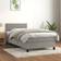 vidaXL mit Matratze 90x190 cm Hellgrau Boxspringbett