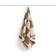 Hay Check Hand Towel Cappuccino 50x90 cm Beige Vit Badlakan Beige, Brun
