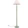 ValueLights Bobbins Natural and Pink Scallop Shade 144 cm H x 39 cm W x 39 cm D Floor Lamp