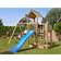 Jungle Gym legetårn Mansion m/gyngemodul og blå rutsjebane