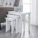 Julian Bowen Cleo White Nesting Table 33x48cm 3pcs