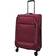Infinity Leather Lightweight Burgundy Suitcases 4 Wheel Travel Luggage Bag Medium