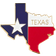 Pinmart Texas Pin - Gold/Multicolour