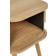 Beliani Nightstan Light Wood Bedside Table 40x40cm