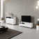 Creative Furniture Living Room High Gloss White Sideboard 130x75cm