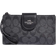 Coach Phone Wallet In Colorblock Signature Canvas - Silver/Graphite/Black