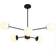 Sputnik Modern Globe Black Pendant Lamp 81cm