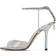 Jimmy Choo Saeda 100 Glitter PVC - Silver/Crystal