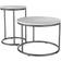 Vicco Ottawa Marble White Coffee Table 55x55cm 2pcs