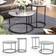 VICCO Ottawa Marble White Coffee Table 55x55cm 2pcs