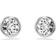 Swarovski Imber Ohrstecker Rundschliff - Weiß/Rhodiniert