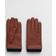 Gant Cashmere Lined Leather Gloves Cognac Brown