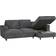 Mid you Velour Dark Grey Sofa 247cm 4-Sitzer