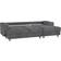 Mid you Velour Dark Grey Sofa 247cm 4-Sitzer