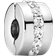 Pandora Clear Sparkling Row Clip Charm - Silver/Transparent