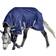 Weatherbeeta Comfitec Essential 220g Mediumweight Combo Neck Turnout Rug - Navy/Silver