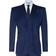 Truclothing 3 Piece Tweed Herringbone Suit - Navy Blue