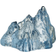 Kosta Boda The Rock Ljuslykta Ice Blue Candle Holder 9.1cm