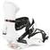 Nitro Snowboardbindning Team White