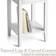Christow Modern White Bedside Table 32x32cm