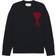 Ami Paris Red ADC Sweater - Navy