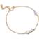 ENAMEL Copenhagen Pink Sofia Gold Bracelet, 18ct Gold-Plated, 925 Sterling Silver with Freshwater Pearl and Cubic Zirconia Stones, Gold, Women