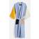 Hay Waffle bathrobe Dusty blue-multi one