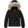 Tommy Hilfiger Kid's Faux Fur Hood Down Puffer Jacket - Black