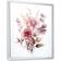 Design Art Pink Minimalism Natures Bouquet White Framed Art 12x20"