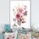 Design Art Pink Minimalism Natures Bouquet White Framed Art 12x20"