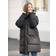 Selected Femme Sort mellemlang dynejakke med dun-Black