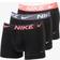 Nike Everyday Cotton Stretch Trunk 3PK - Black/Grey/Pink