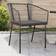vidaXL Havestole 2 Stk Med Hynder Polyrattan Sort