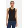 Calvin Klein Canotta In Maglia A Costine Slim - Nero