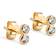ENAMEL Copenhagen Twin CZ Studs Förgyllt-Silver Sterling 925 (Onesize)