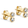 ENAMEL Copenhagen Twin CZ Studs Förgyllt-Silver Sterling 925 (Onesize)