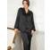 Lady Avenue Pure Silk Basic Pyjamas Black