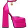 Versace Mary Jane Medusa Aevitas in satin Fuchsia