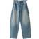 Bershka Blå tømrer-jeans med justerbar talje