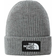 The North Face Logo Box Cuffed Beanie Grey, Grey