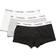 Calvin Klein Cotton Stretch Low Rise Trunk 3-Pack - Black/Heather/White