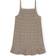 Ganni Beige Check Mini Dress Women's